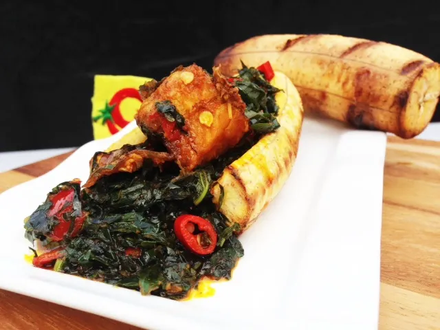 [1287] GRILL PLANTAIN & VEG SAUCE