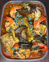 FISHERMAN SOUP SPECIAL -SEMI - 3 Snail, 3crab, 1kg   TILAPIA 1 Swallow